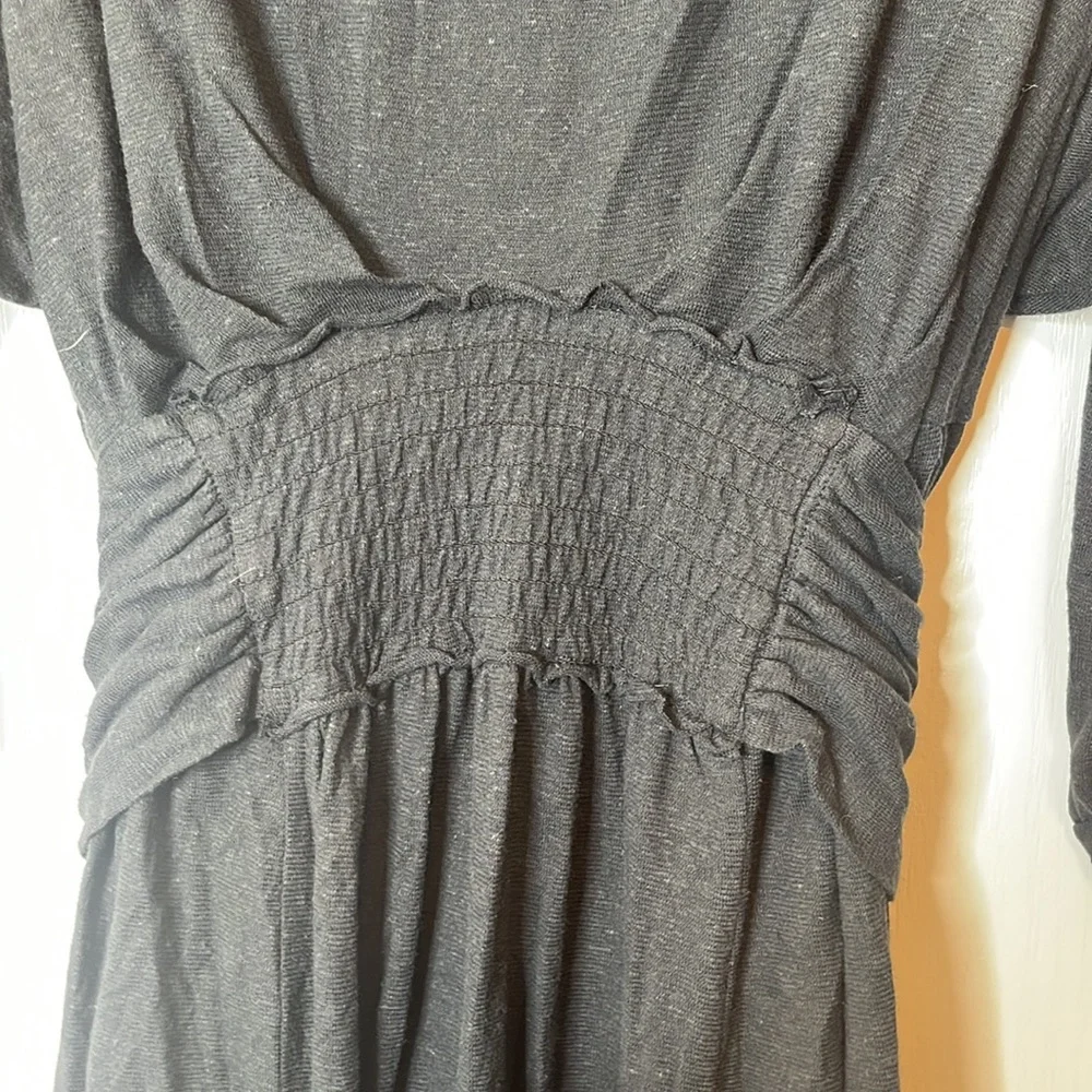 Free People Beach Garcia Midi Dress Black Large - Picture 8 of 14